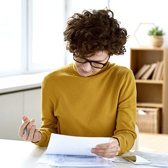 woman writing